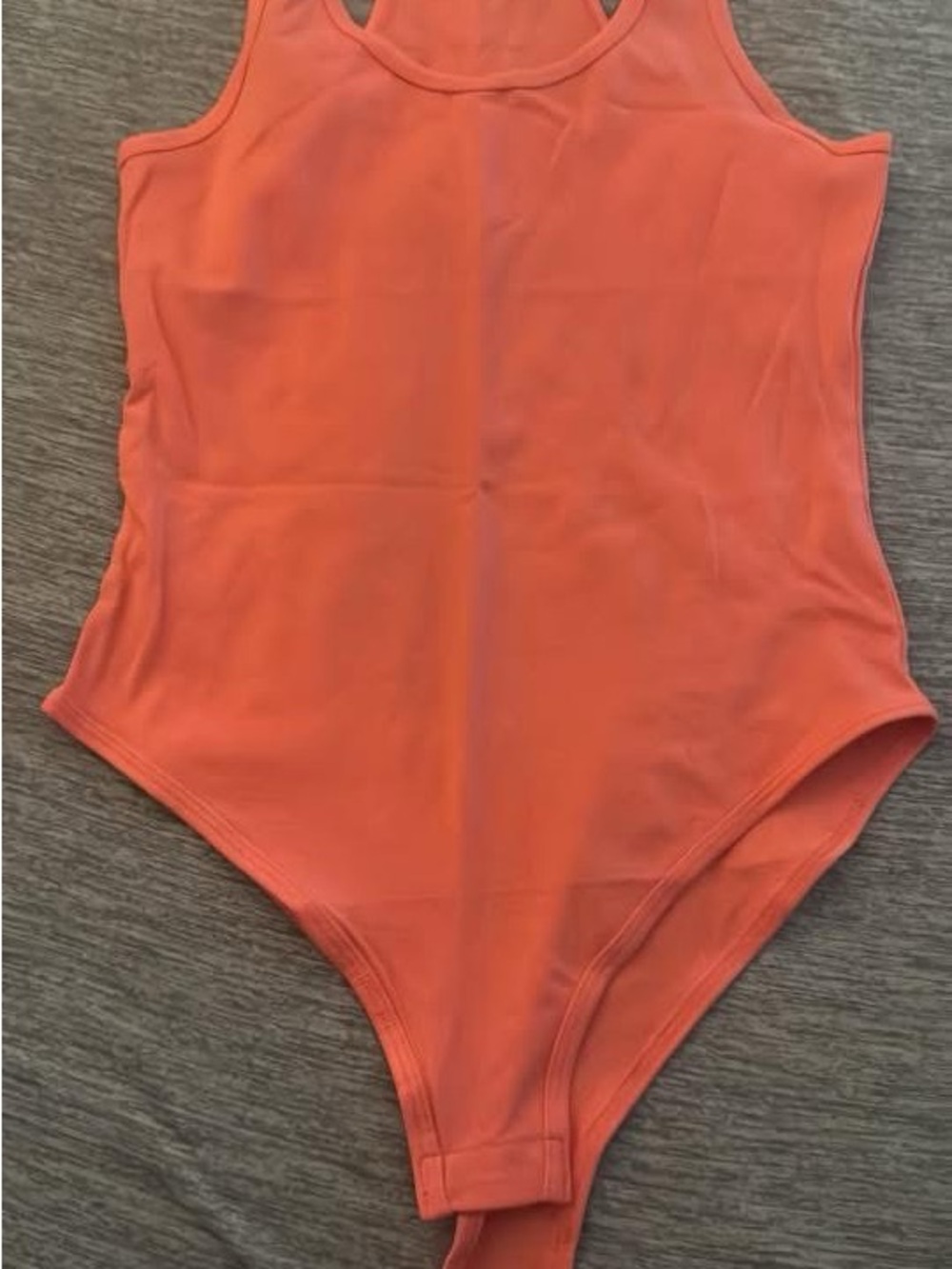 Zenana Outfitters Orange Sleeveless Bodysuit
